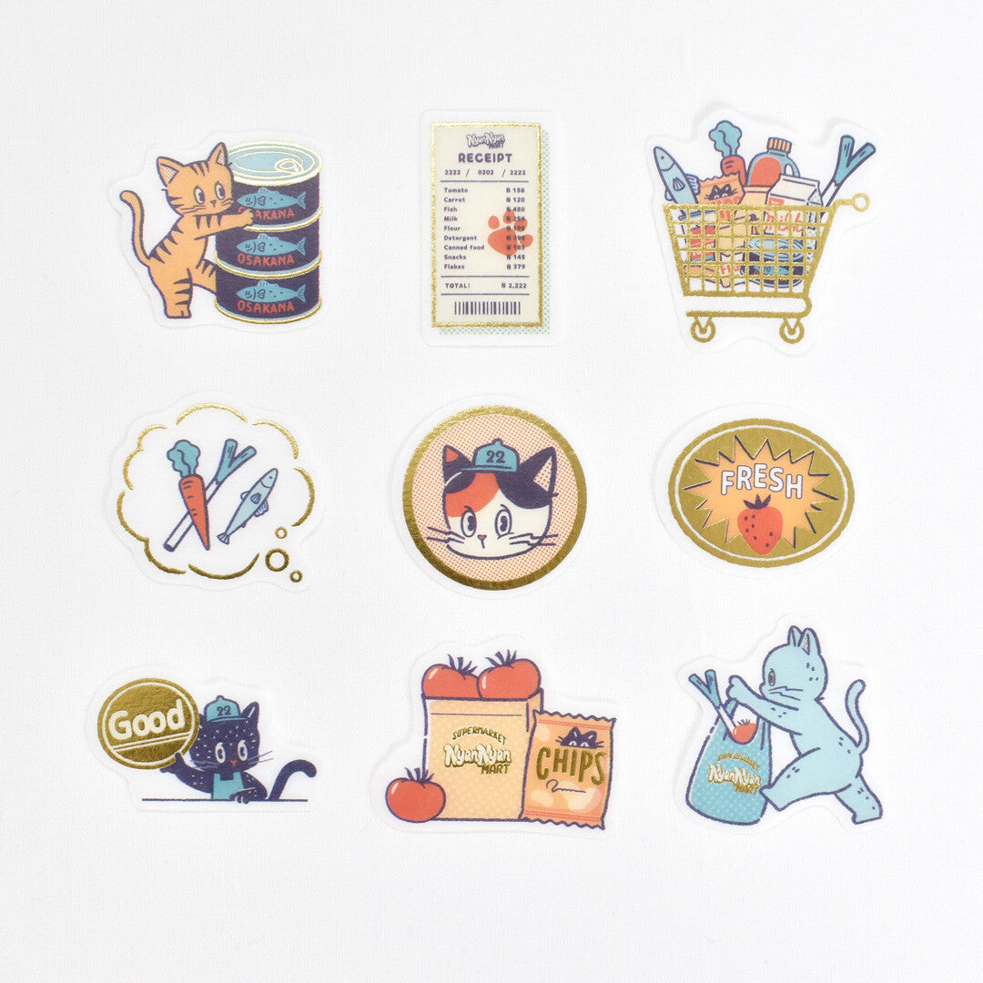 ob1toy Flake Seal Stickers - Nyannyan Mart - Weekday