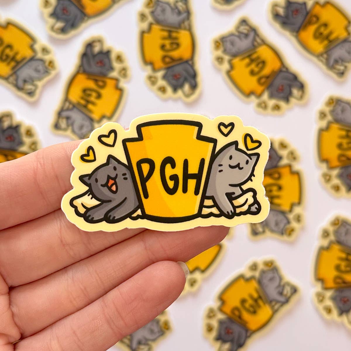 Pittsburgh Keystone Cats Mini Sticker
