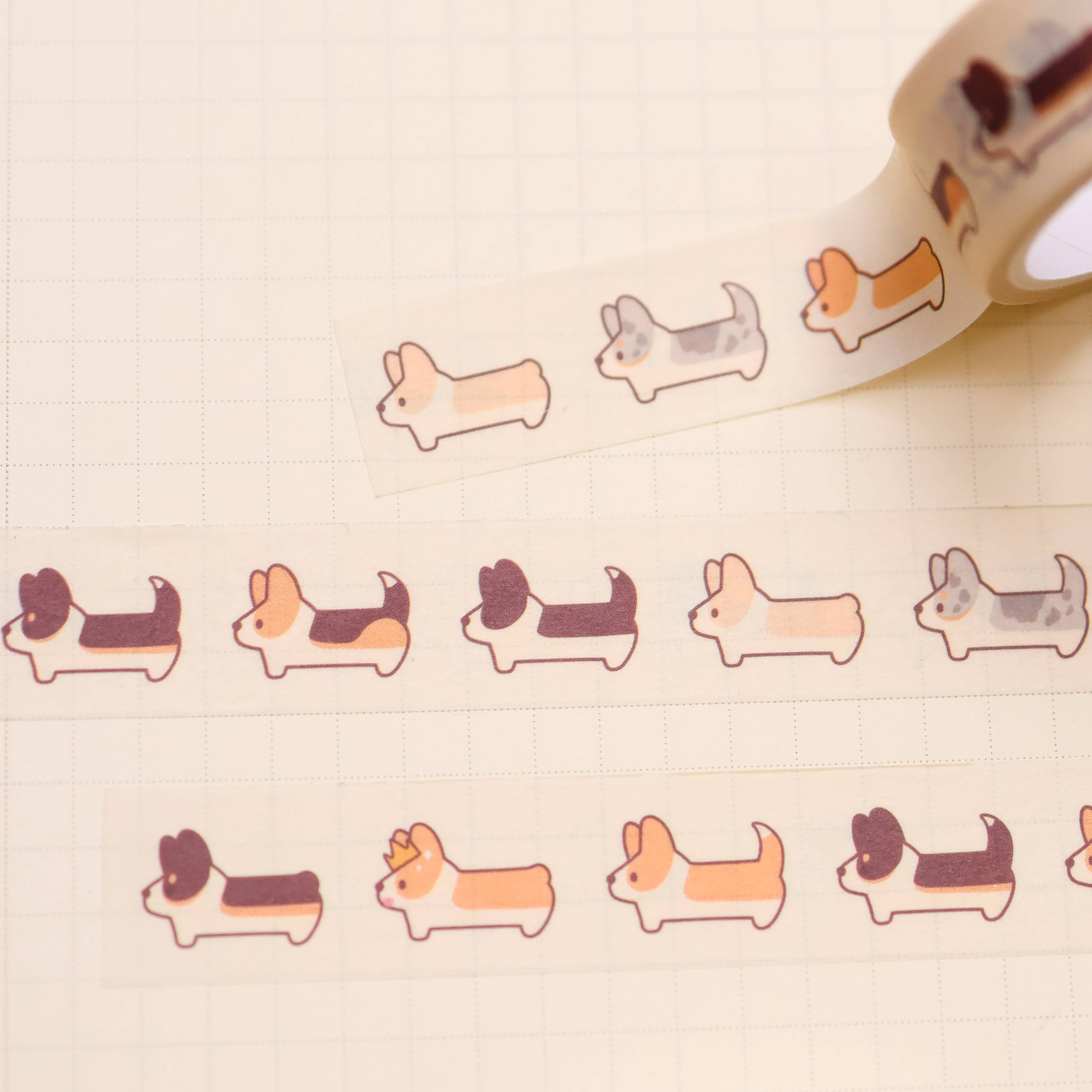 Corgi March Washi Tape