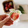 Peach sticker