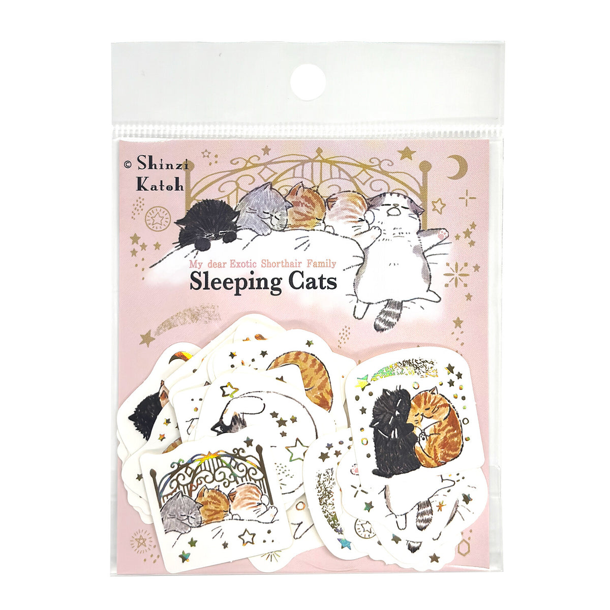 Seal-do Flake Seal Stickers - Shinzi Katoh - Sleeping Cats