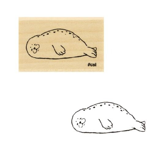 Kodomo No Kao - I Love Stamp Series - I Love Sunbathing Seal