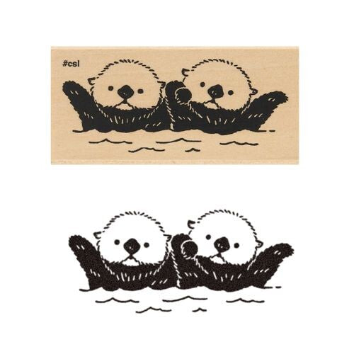 Kodomo No Kao - I Love Stamp Series - I Love Hand-tied Otters