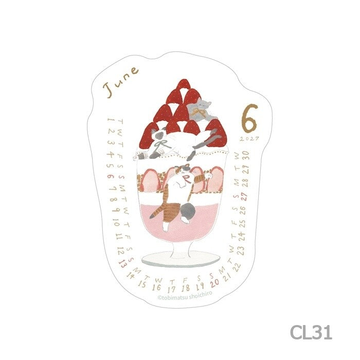 Furukawashiko 2027 Sticker Flakes Calendar