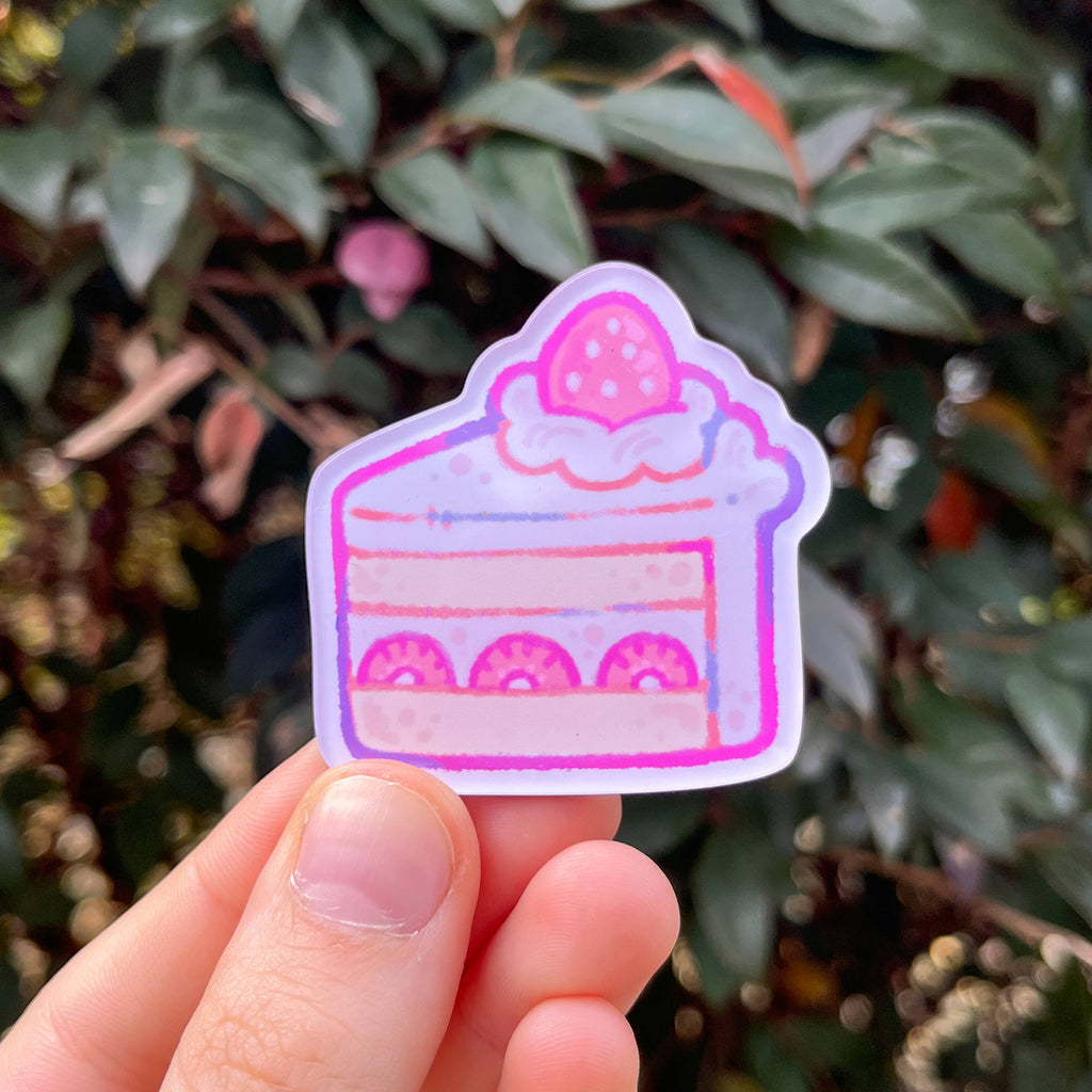 Strawberry Cake Acrylic Magnet