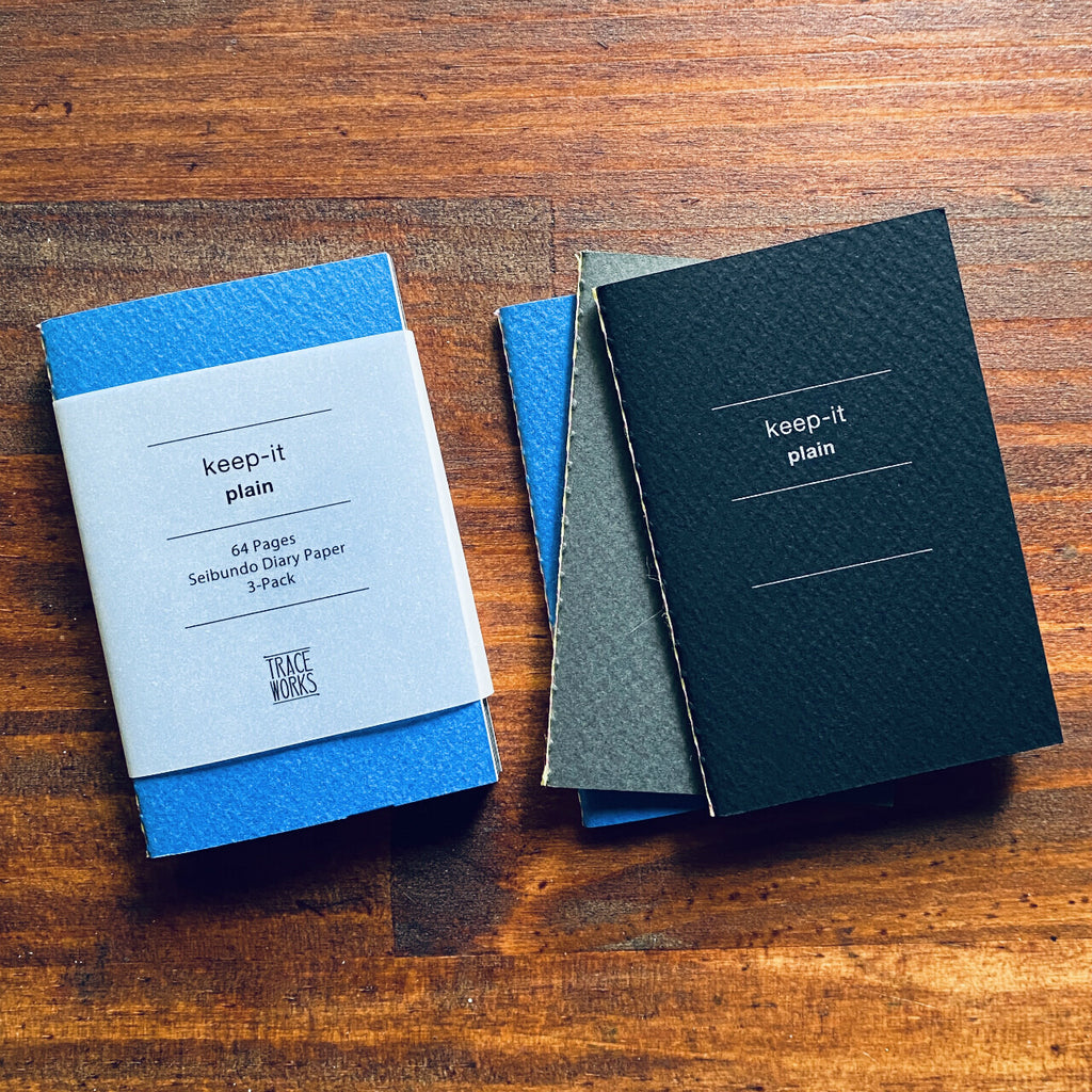 Nouto - keep-it - Card Size 3-pack Notebook - Plain