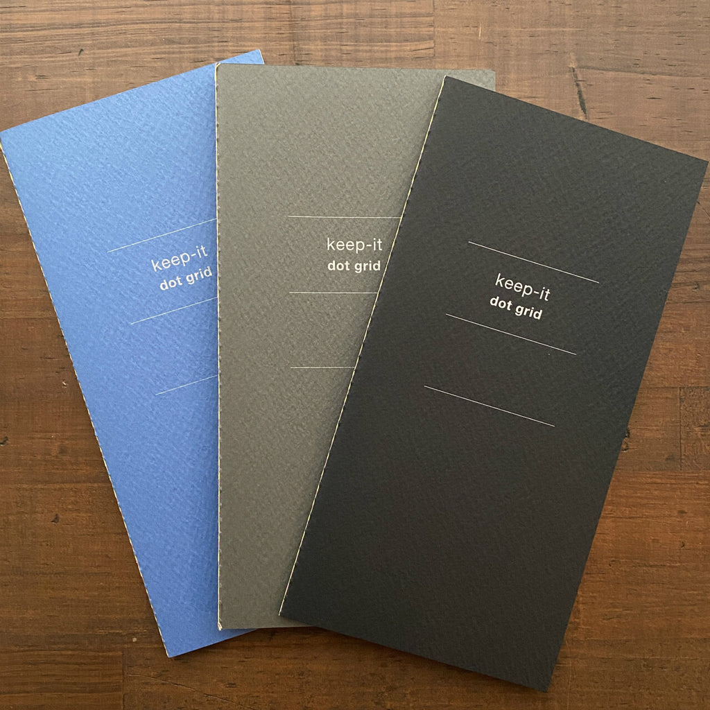 Nouto - keep-it - A5 Slim 3-pack Notebook - Dot Grid