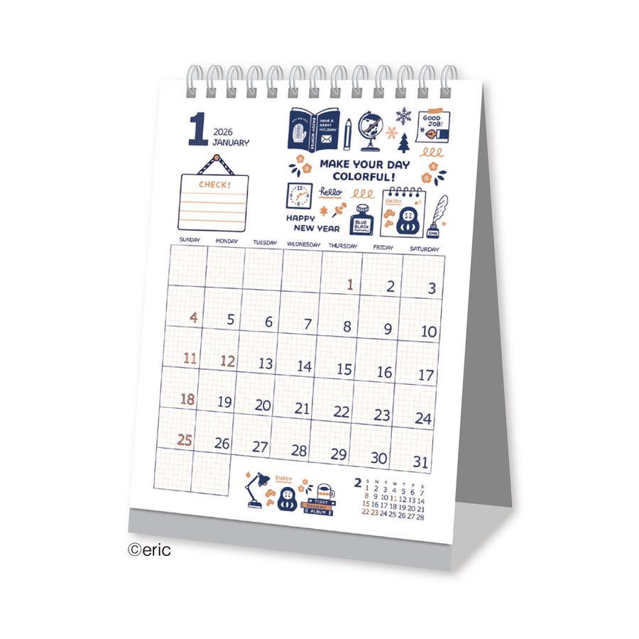 Shinnippon x eric 2026 Monthly Calendar