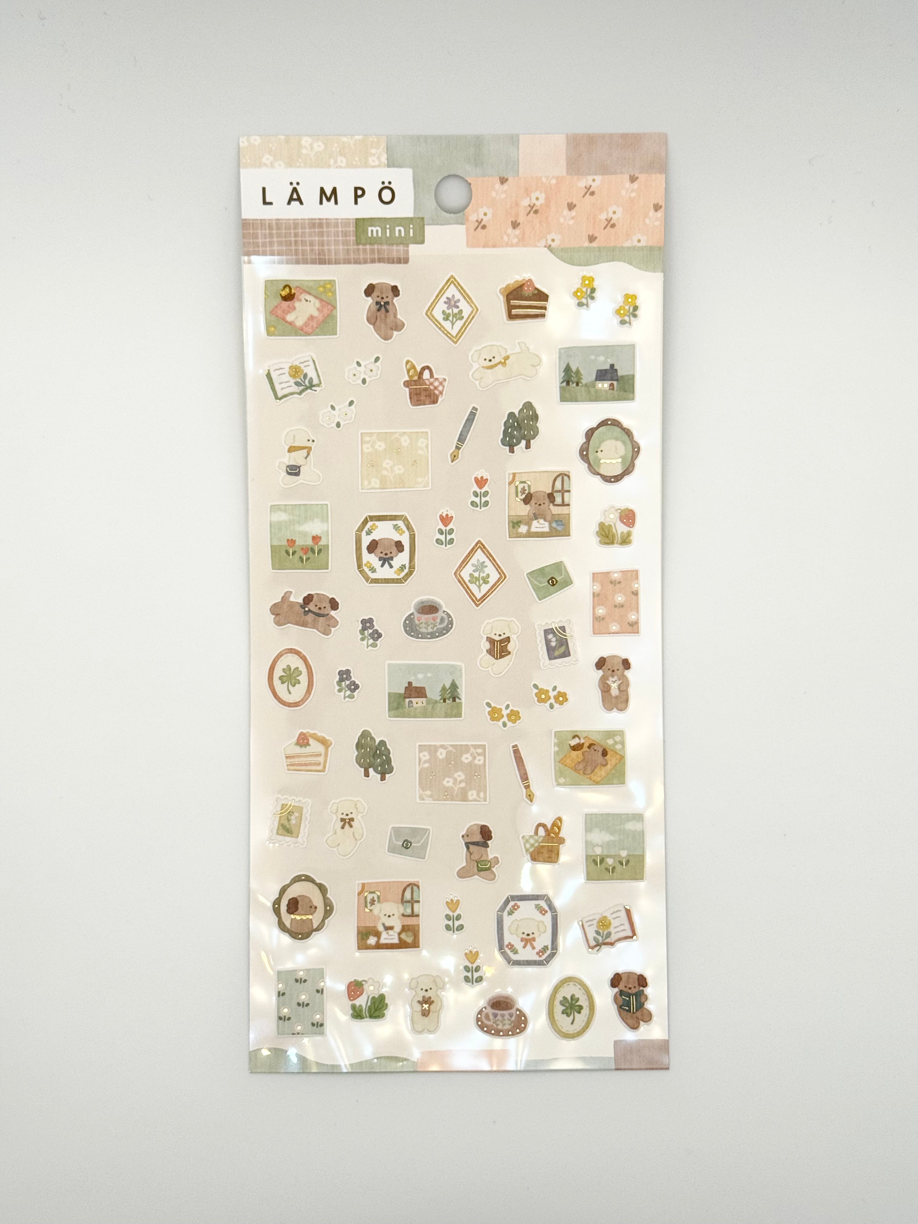 Lampo Mini Series Sticker Sheet - Dog & Late Afternoon
