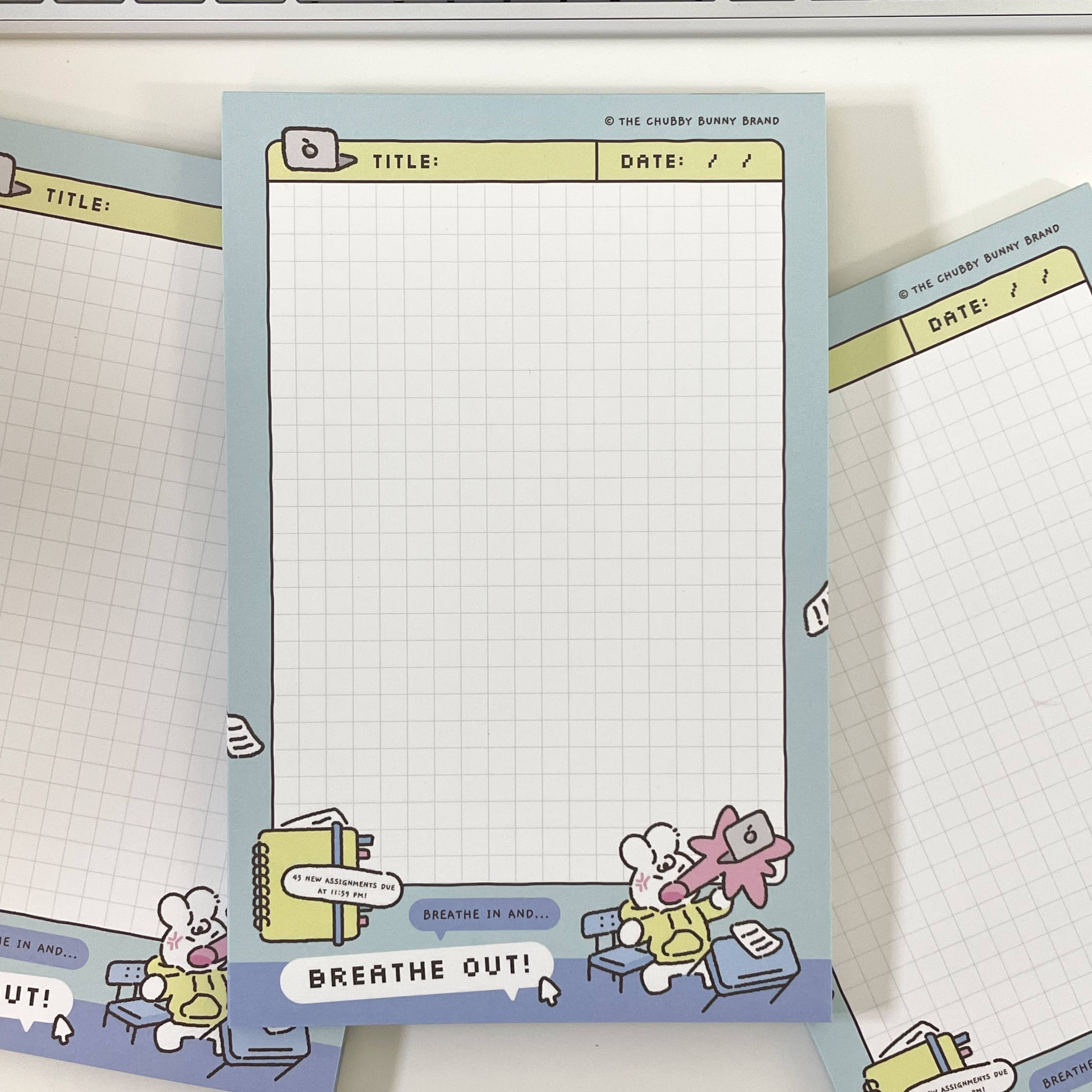 Breathe In Breathe Out Memo Pad