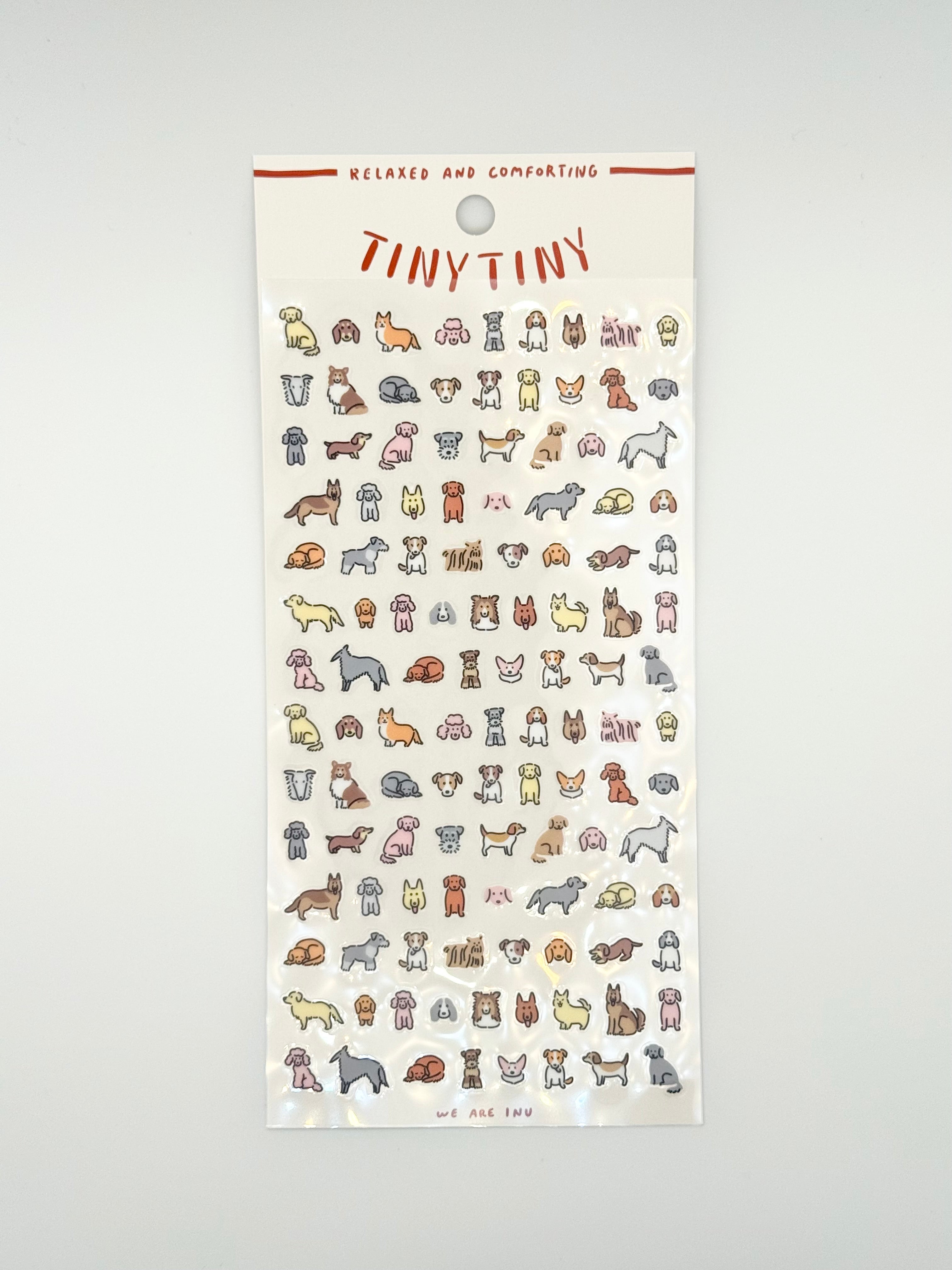 Tiny Tiny Sticker Sheet - Inu