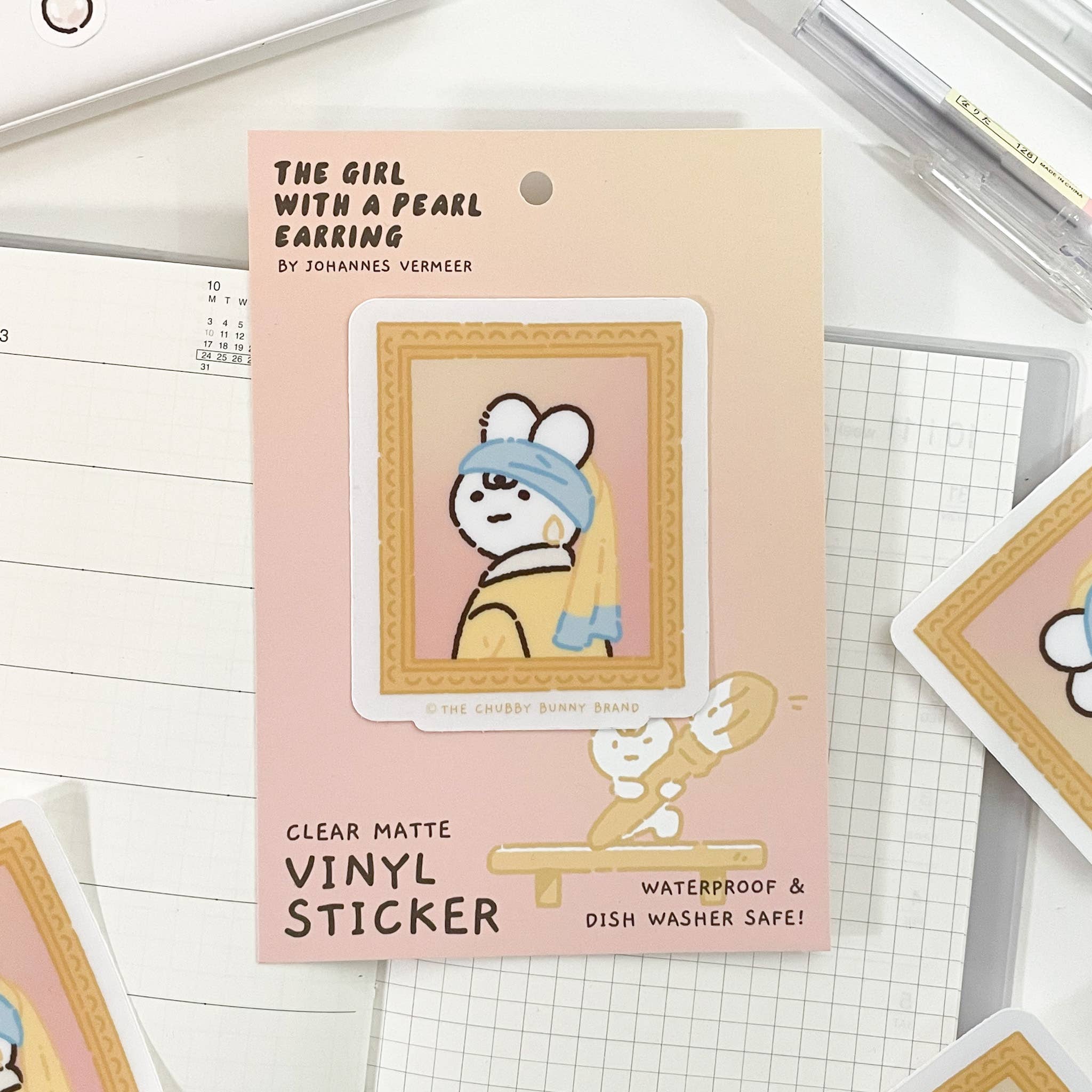 Girl with a Pearl Earring - Vinyl Sticker