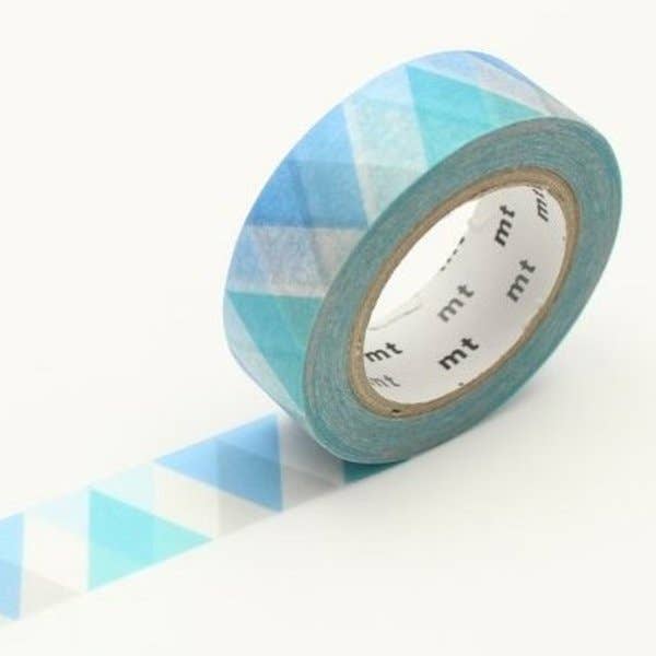 mt Washi Tape - Triangle And Diamond Blue