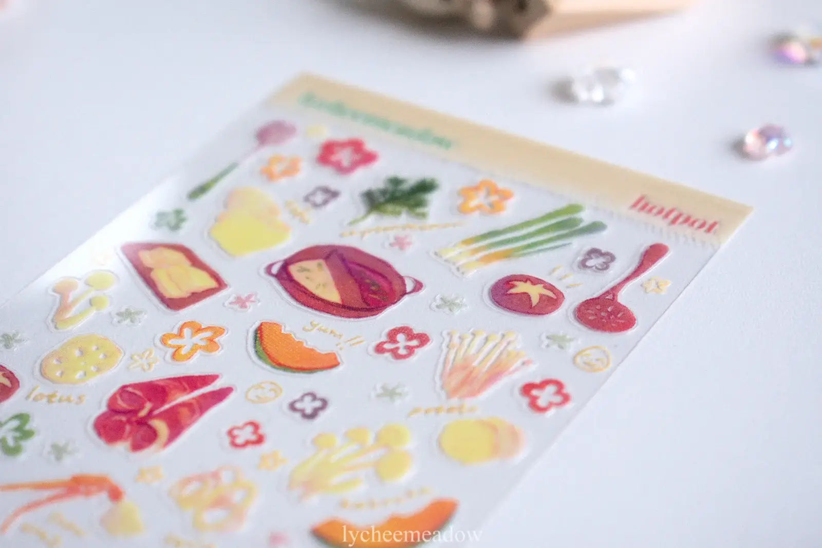 Hotpot Clear Sticker Sheet