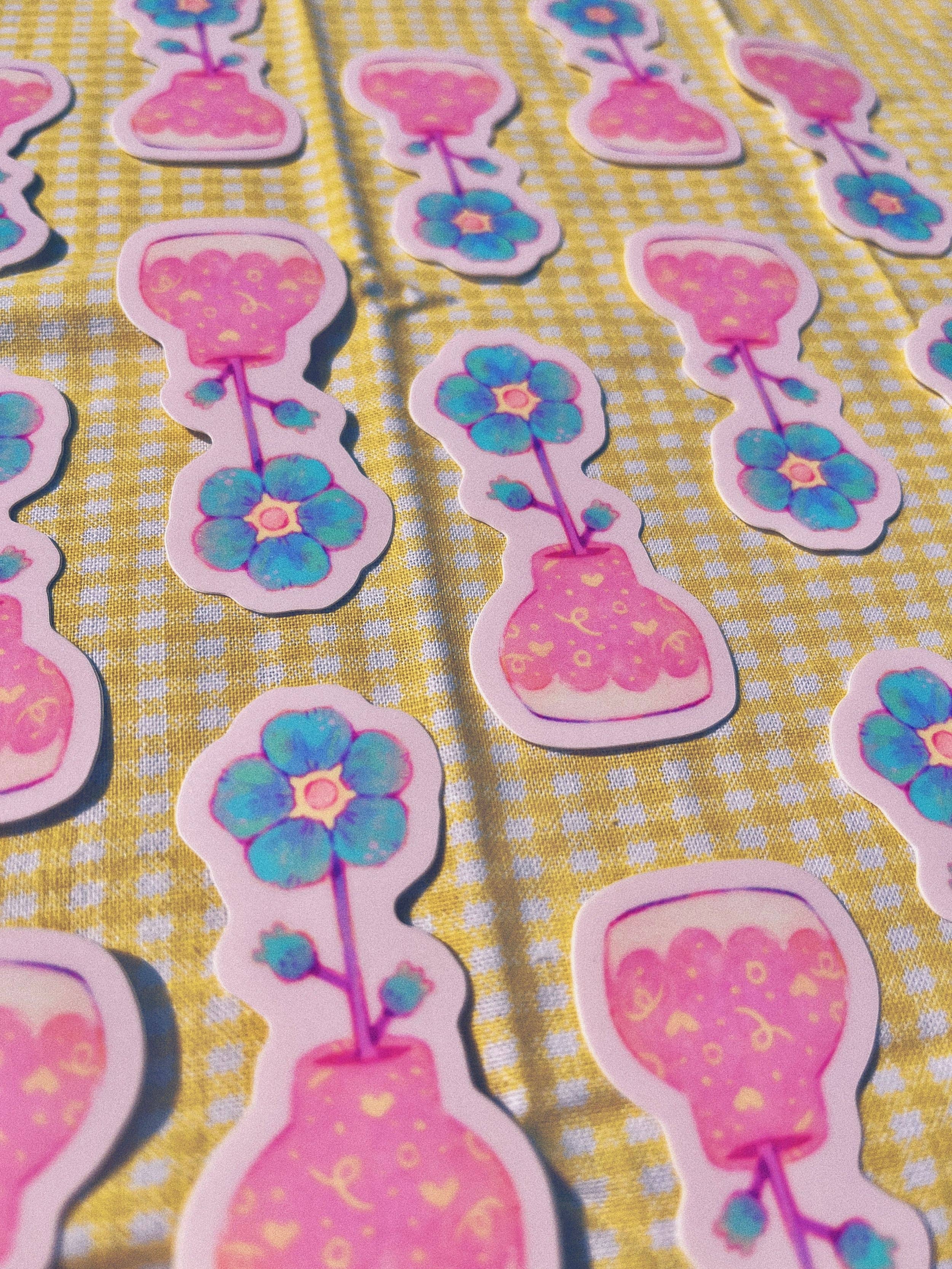 Forget-Me-Not Vinyl Sticker