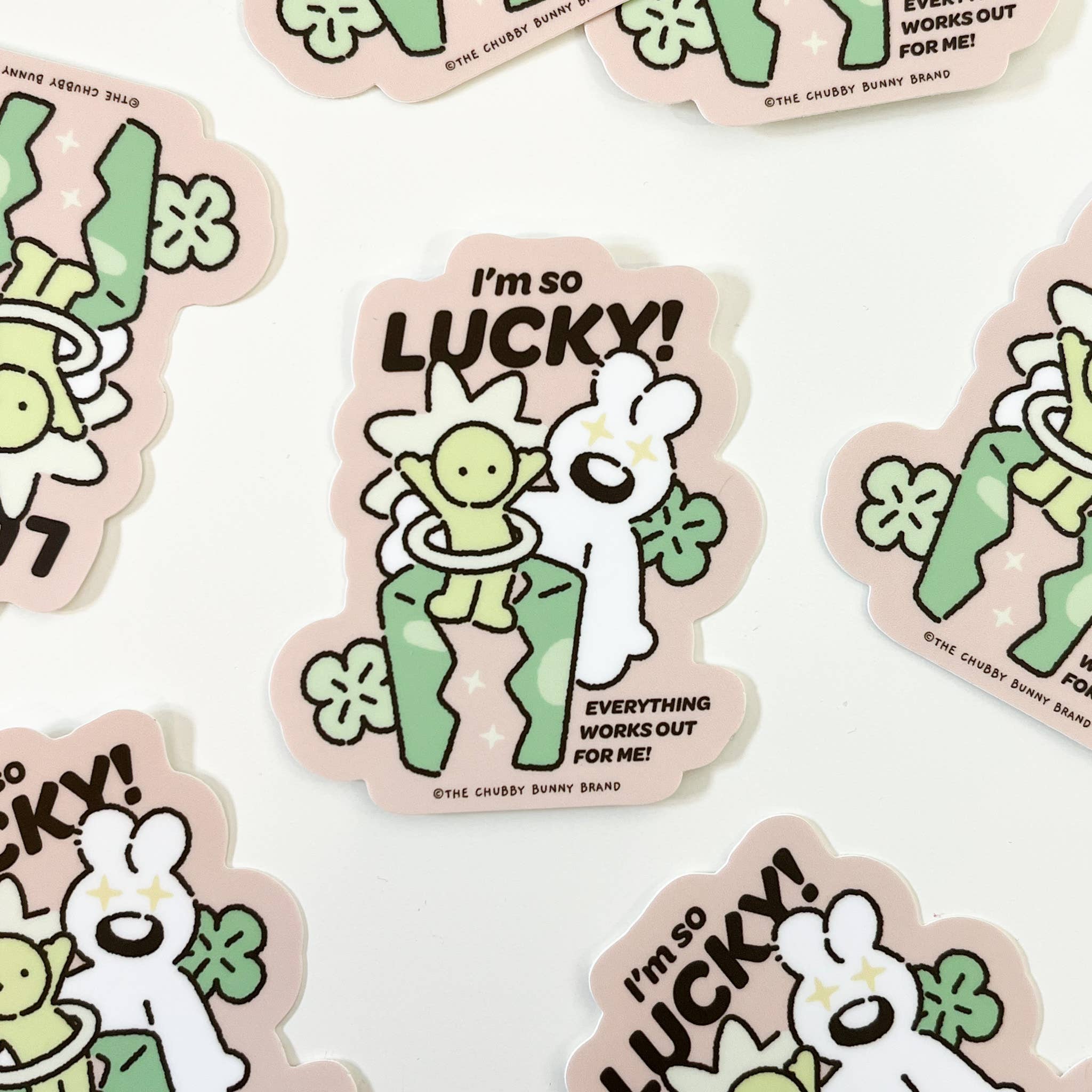 I'm So Lucky - Vinyl Sticker