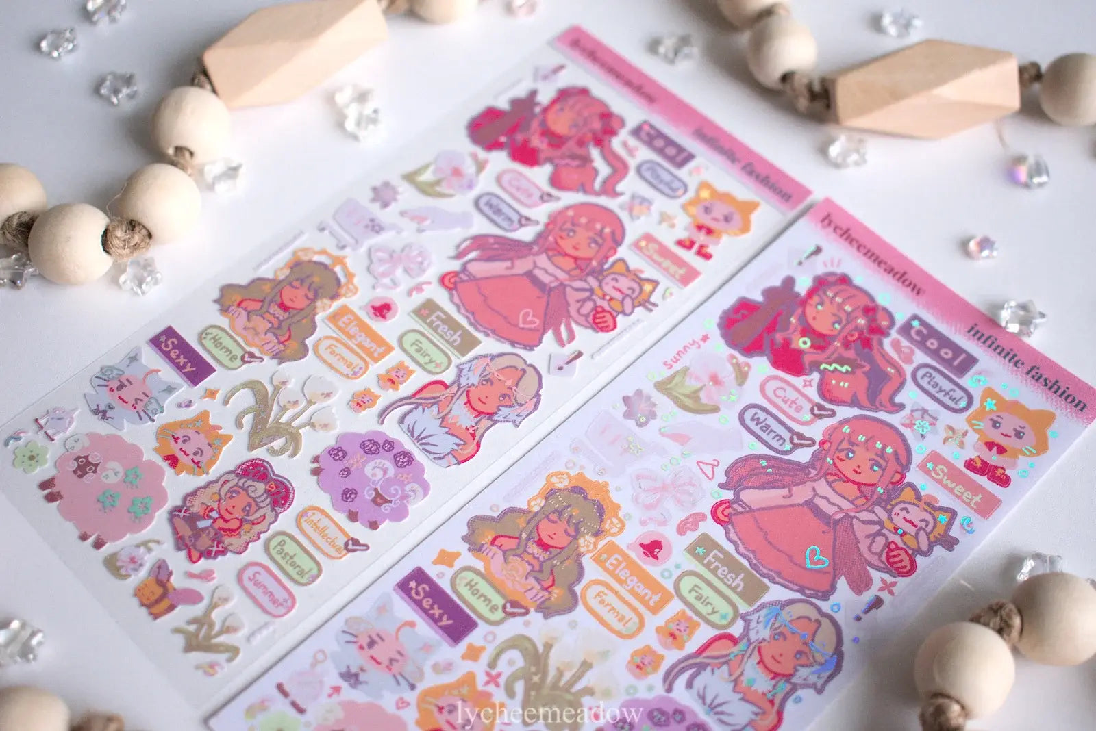 Infinite Fashion Holographic Sticker Sheet