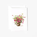 Rose bouquet mini notecard