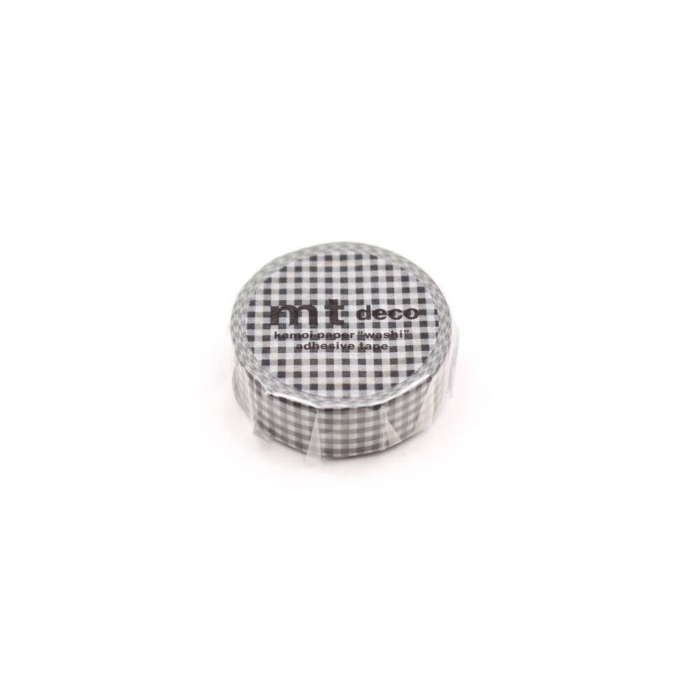 mt Washi Tape - Delicate Checkered Black