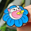Flower Cat Enamel Pin