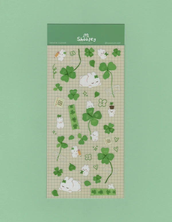 Lucky Clover Sticker Sheet