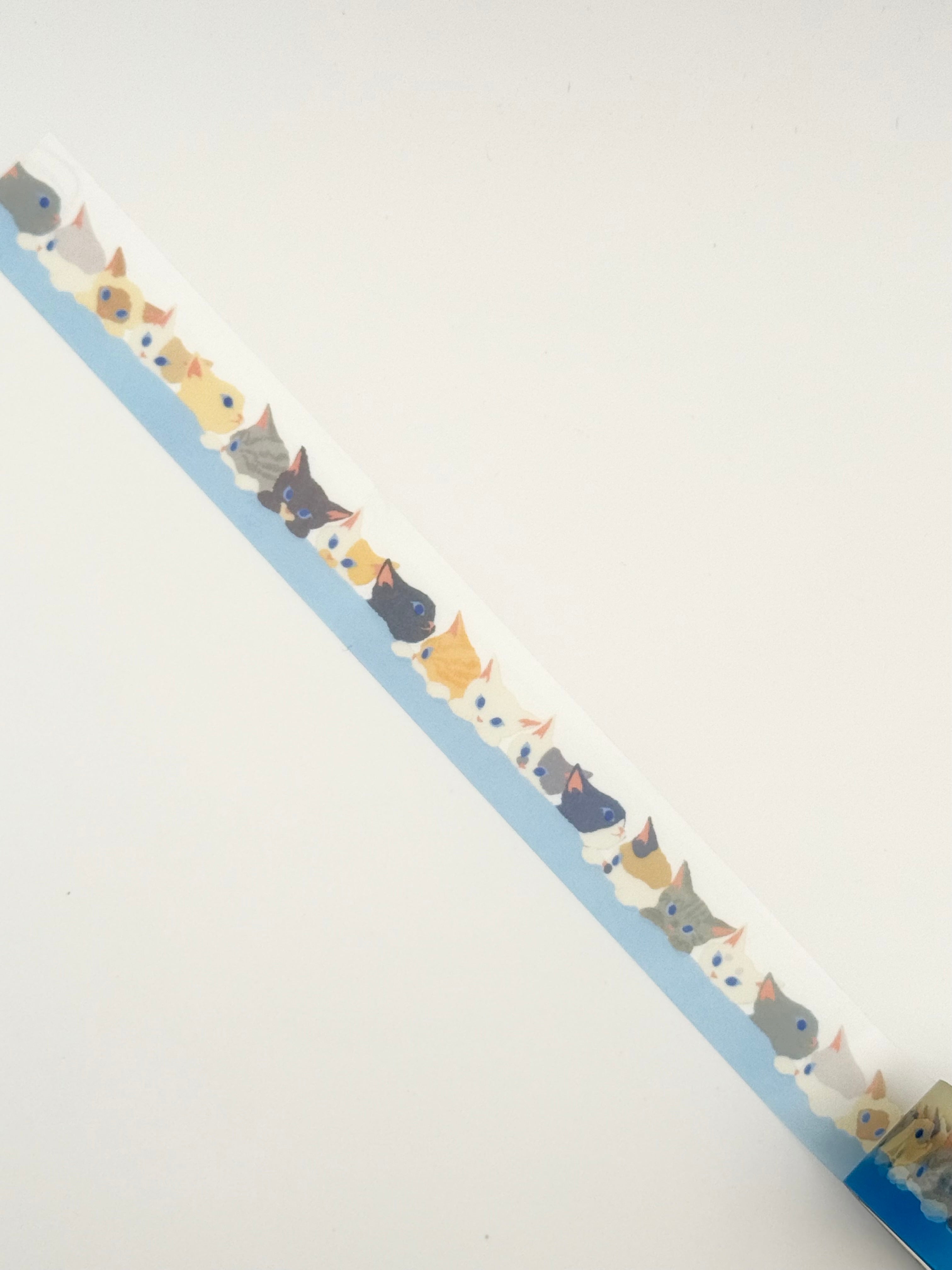 mula x RYURYU Clear Tape - Kitties Blue