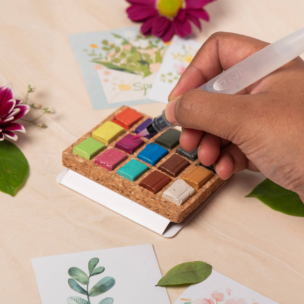 Watercolor Mini Pans - Metallic 15 Colors