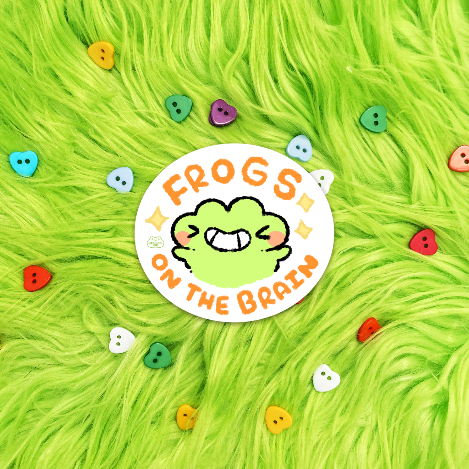 Frog Brain - Vinyl Sticker