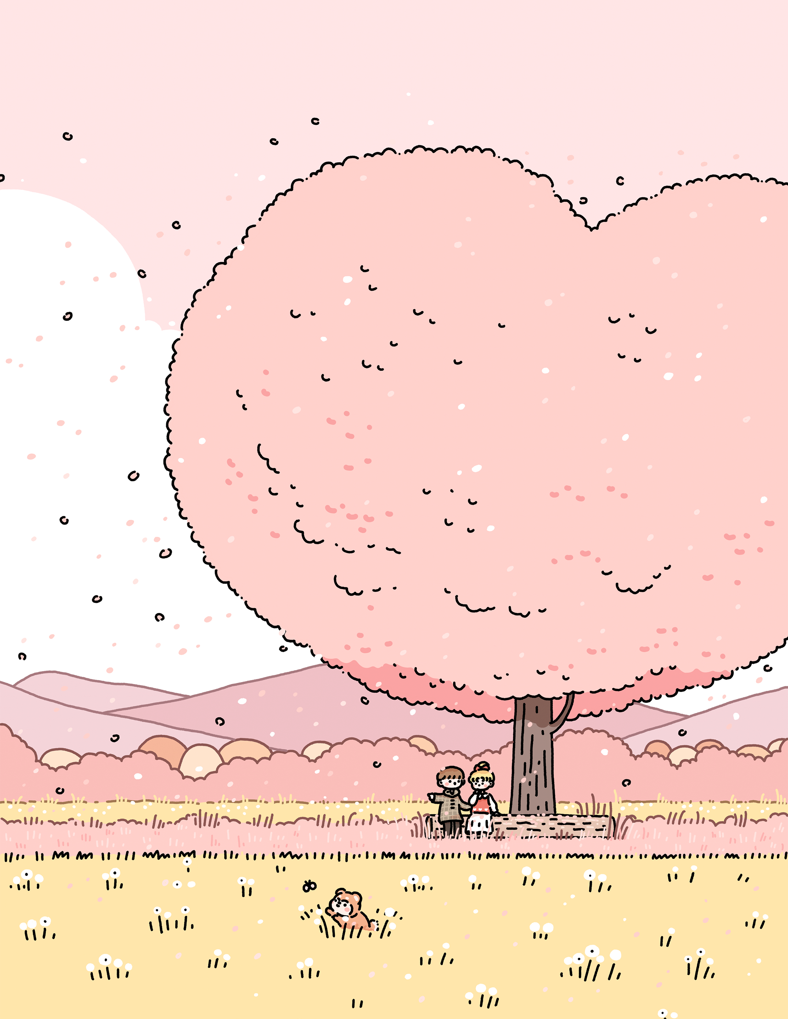 Romantic Countryside Art Print by 2jingis2jing (8.5 x 11 inches)