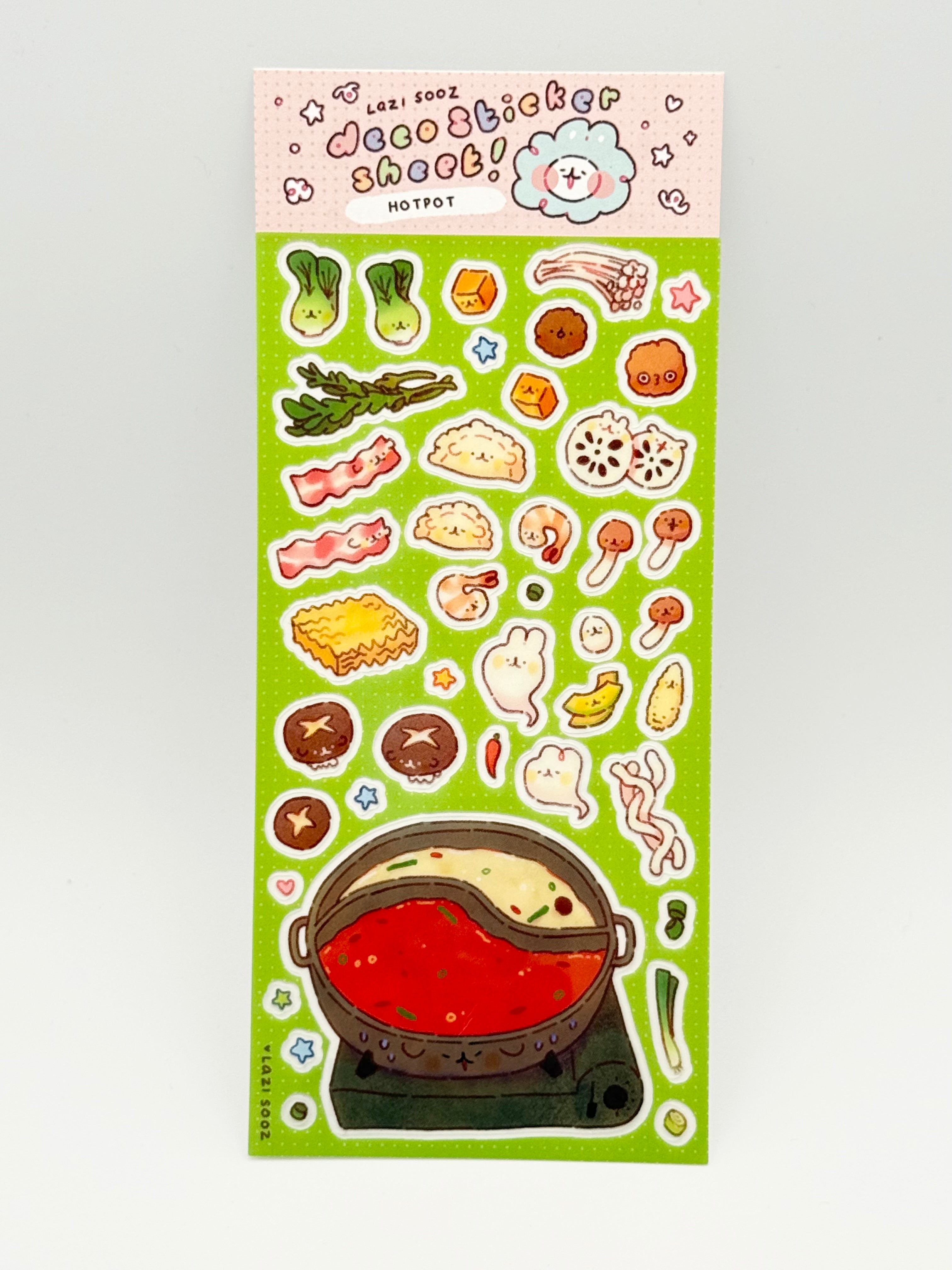 Hot Pot Deco Sticker Sheet