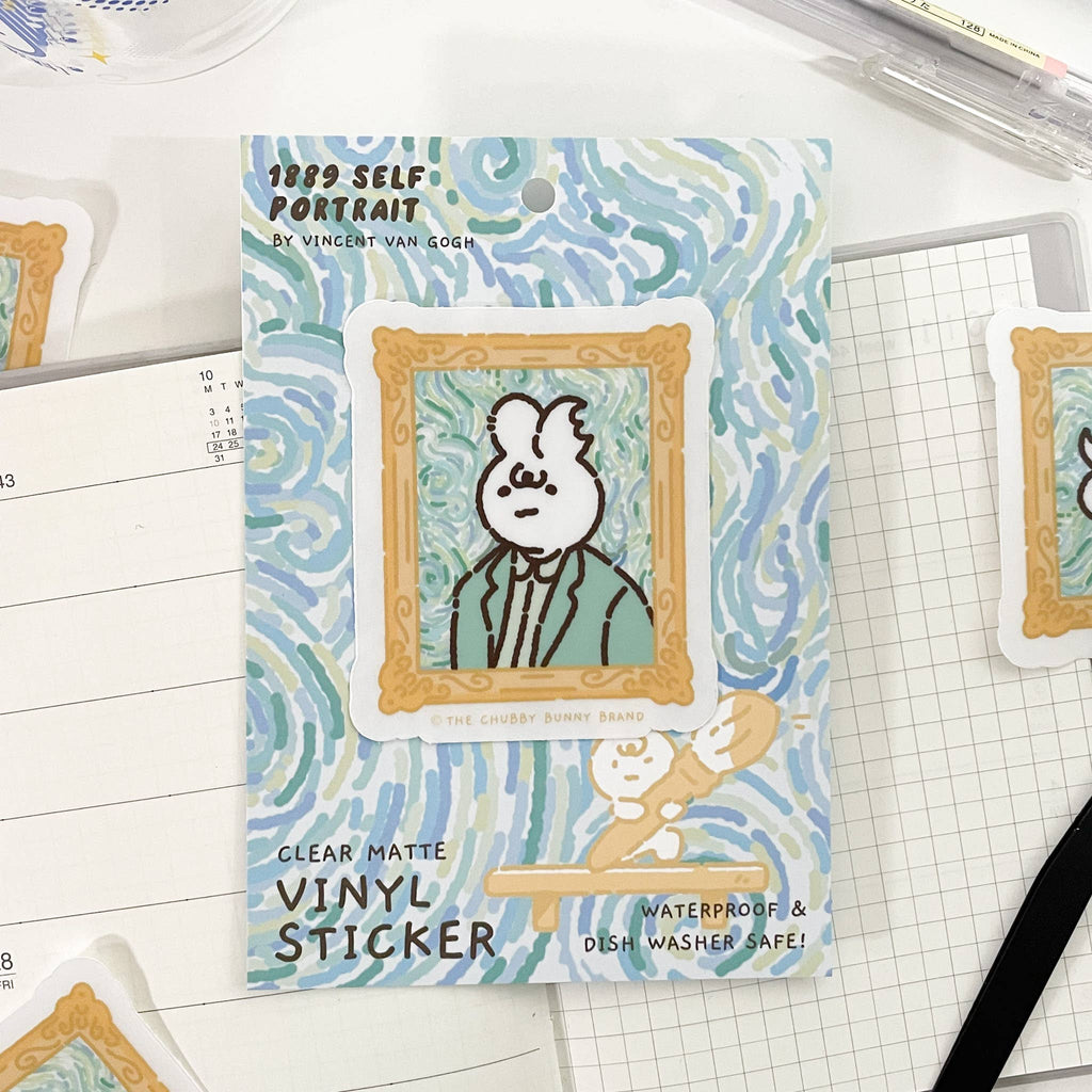Vincent Van Gogh Self Portrait Vinyl Sticker
