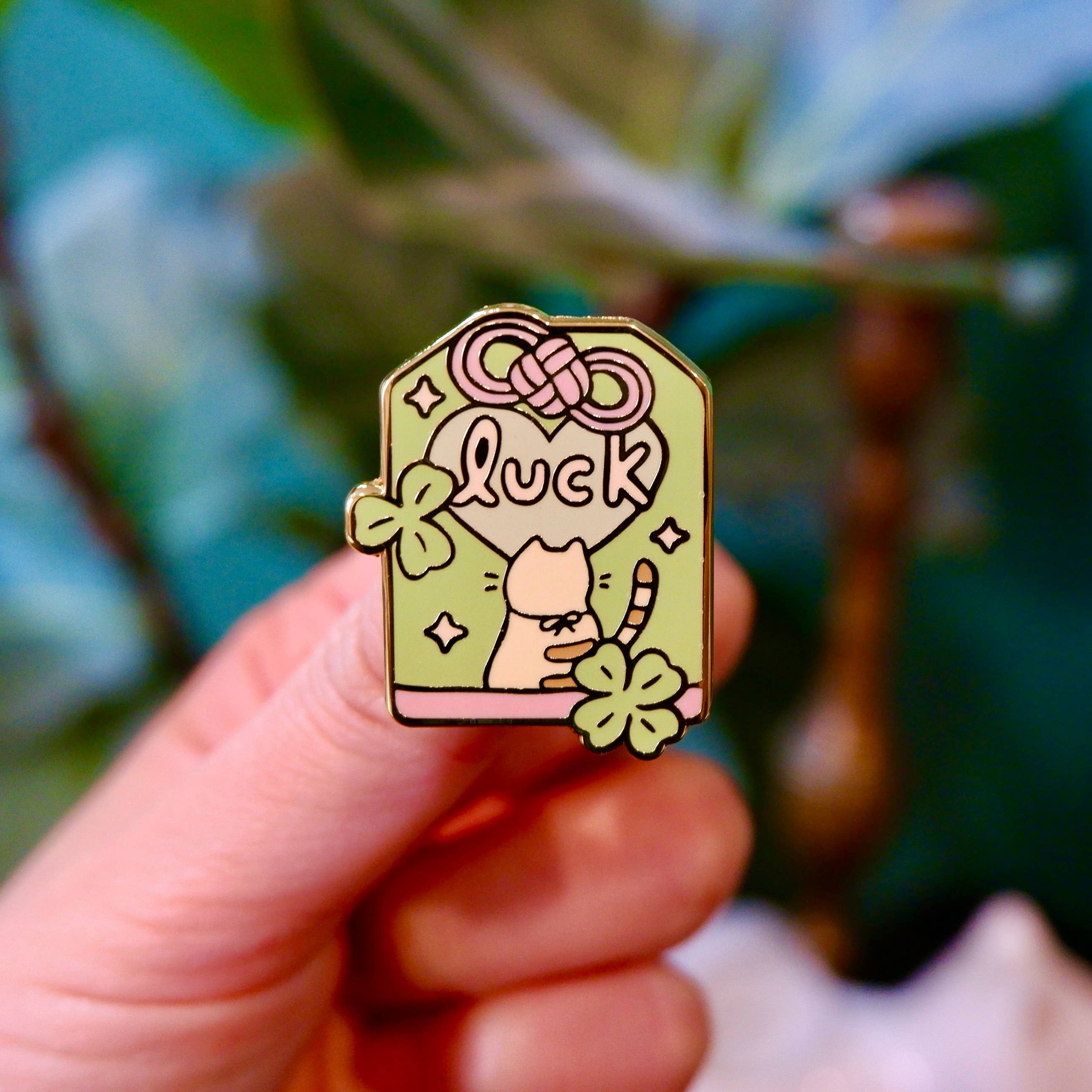 Omamori Enamel Pin: Luck