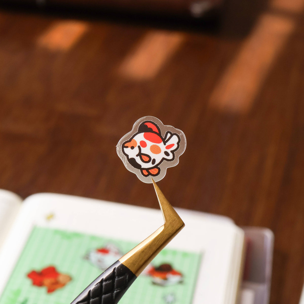 Sticker Sheet (Clear) - Goldfish Tracker