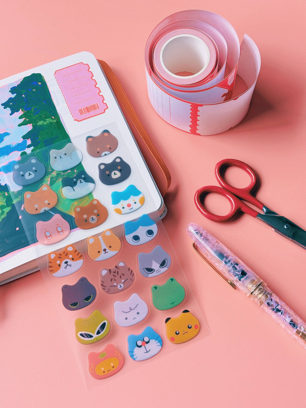 Pikarar Cat Dog or What Sticker Sheet