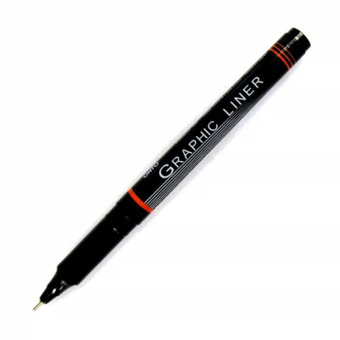 OHTO Graphic Liner Needle Point Drawing Pen - Black Pigment Ink 1.0mm