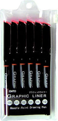 Ohto Graphic Liner Rollerball Pen Set