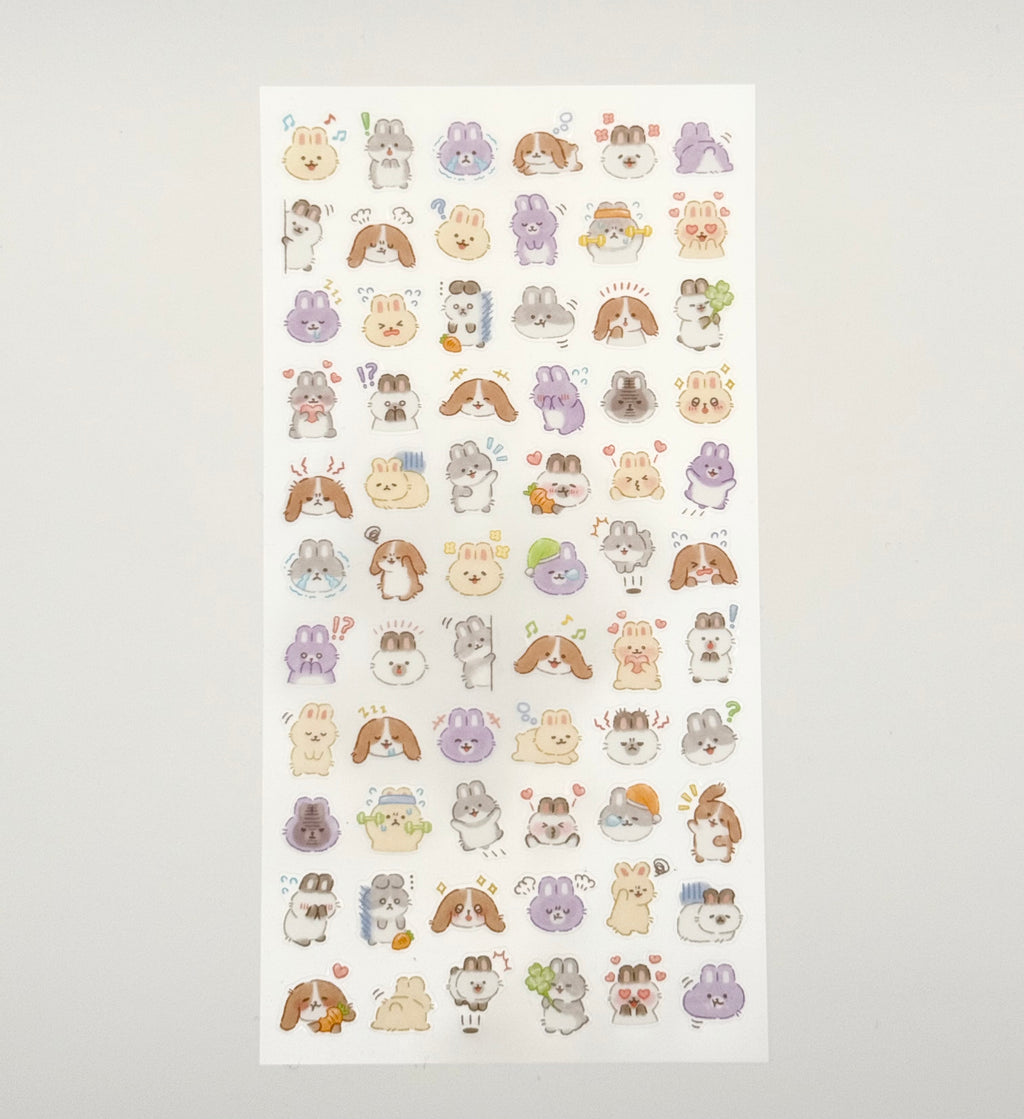 MindWave Mood Icon Sticker Sheet - Rabbits