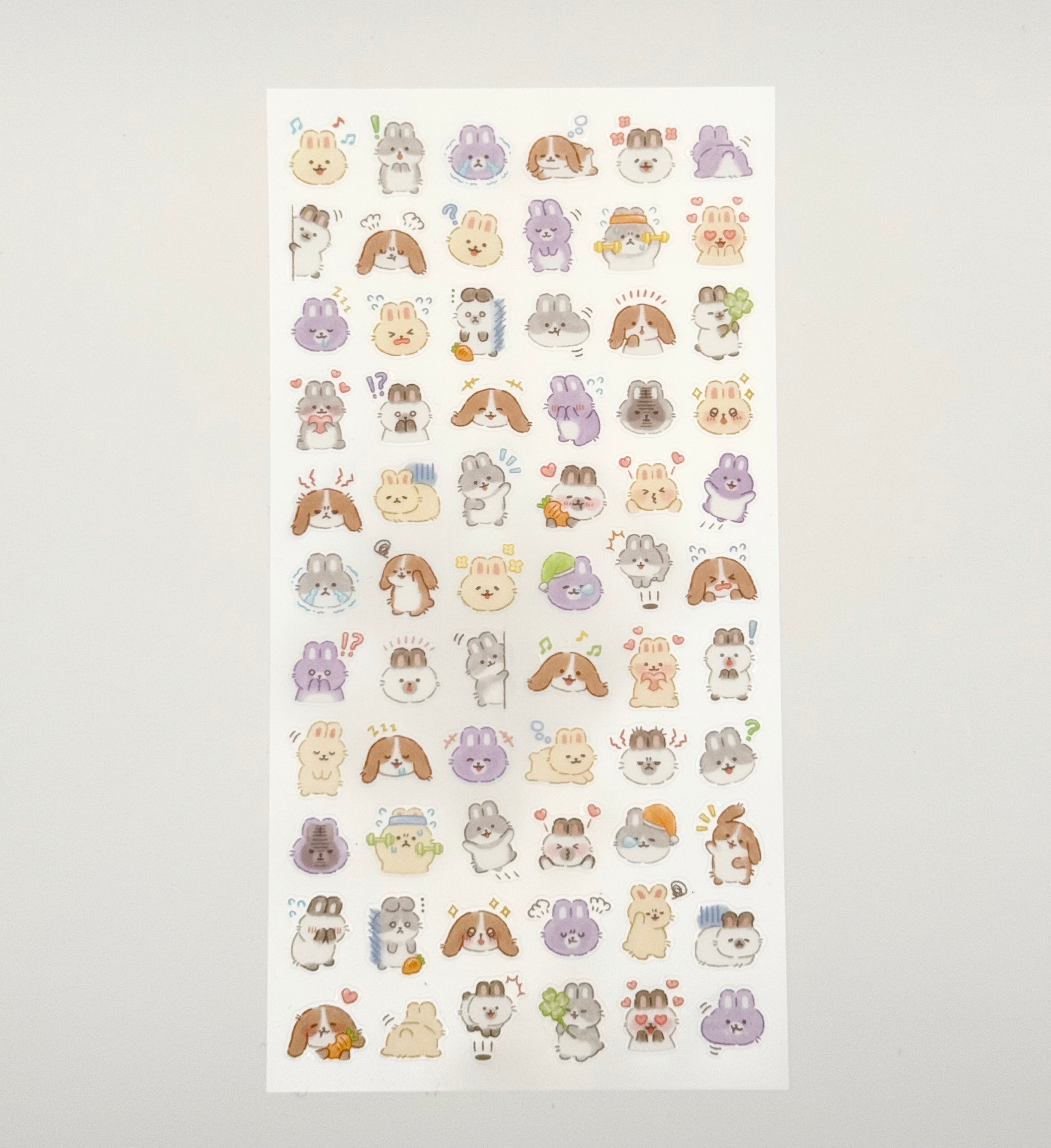 MindWave Mood Icon Sticker Sheet - Rabbits