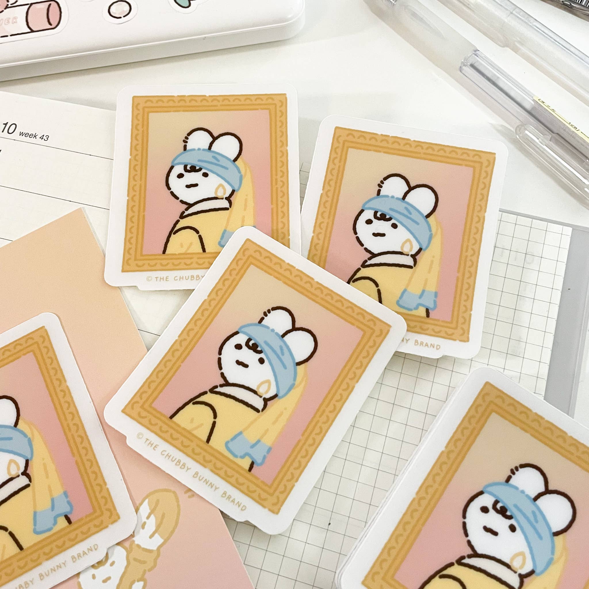 Girl with a Pearl Earring - Vinyl Sticker