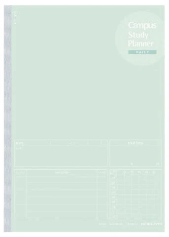Campus Study Planner B5 Daily - Green