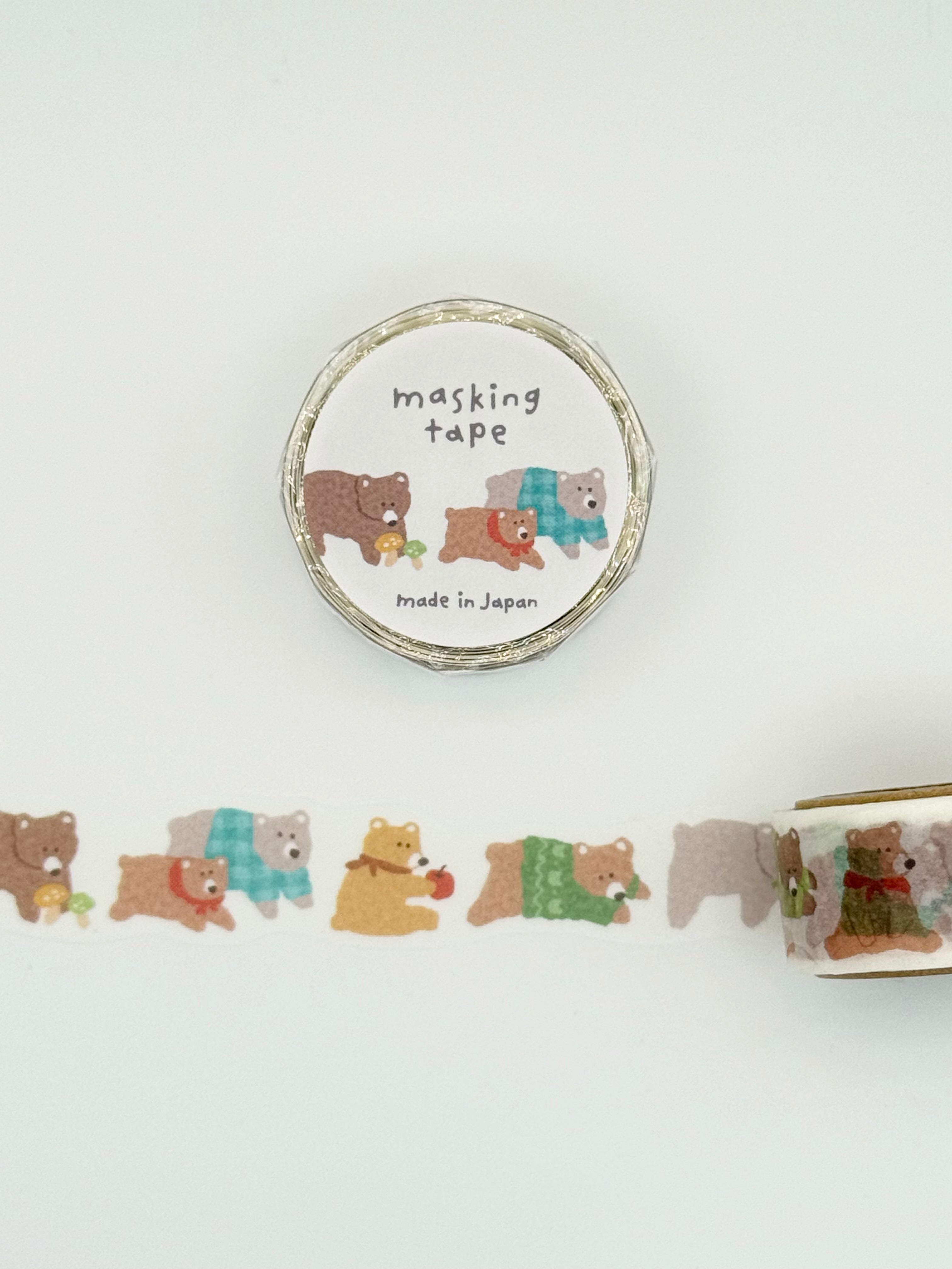 Mind Wave Die-cut Washi Masking Tape - Bears