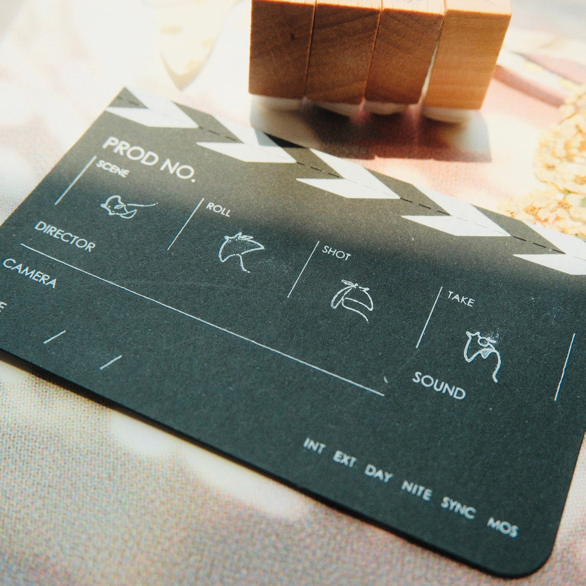 Wooden Stamp Set of 4 - Tiny Mikan Manta