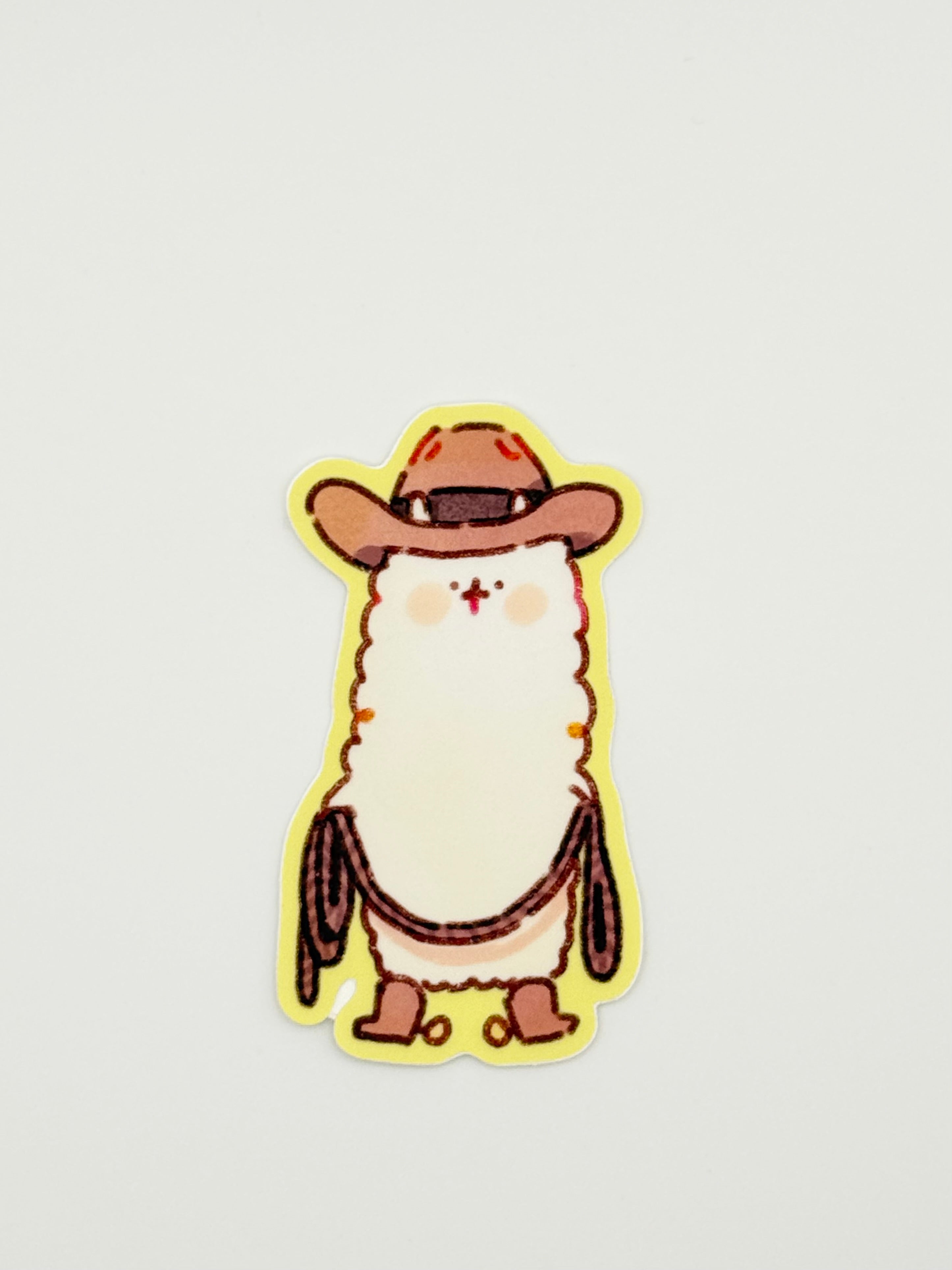 Howdy Alpaca Sticker