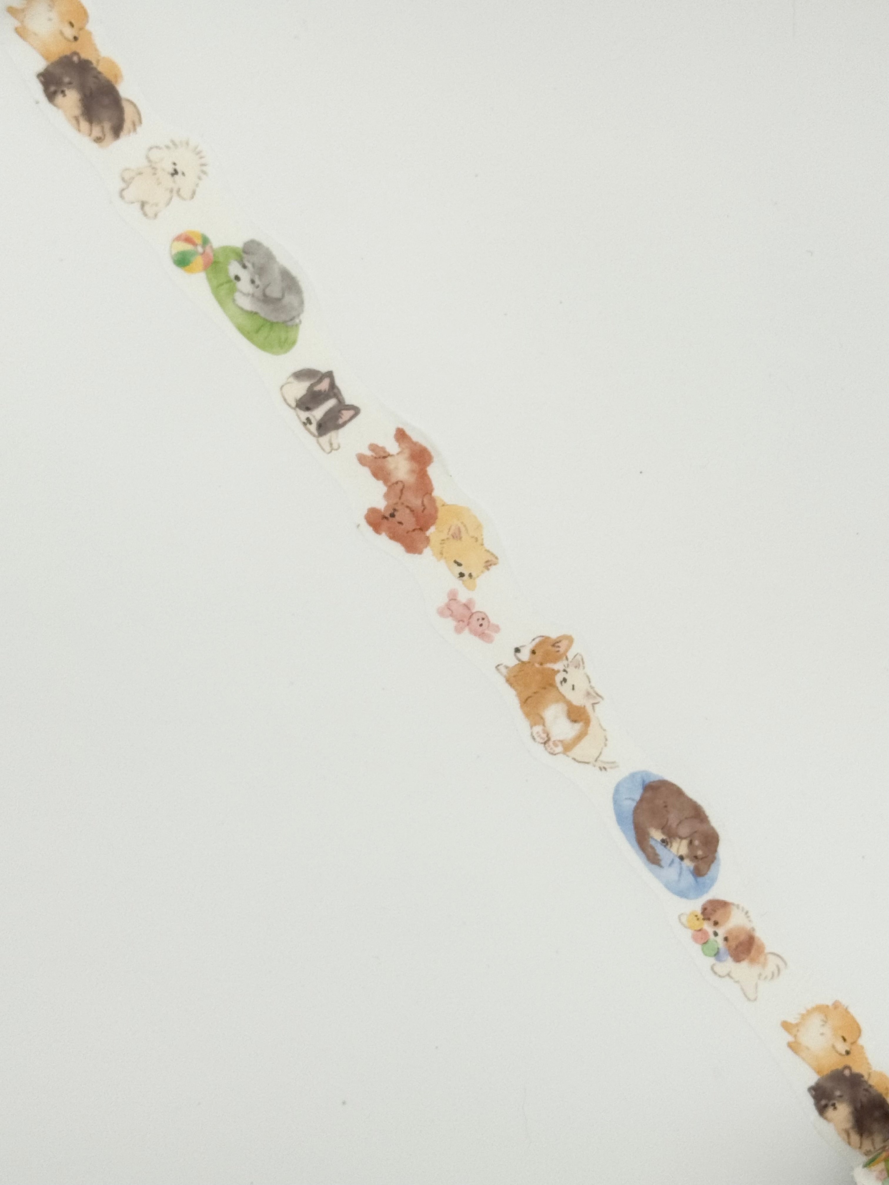 Mind Wave Die-Cut Washi Masking Tape - Naptime Family - Dogs