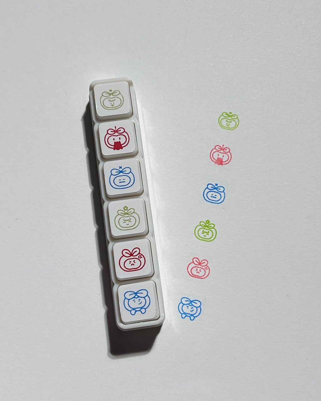 Apple Button Stamps