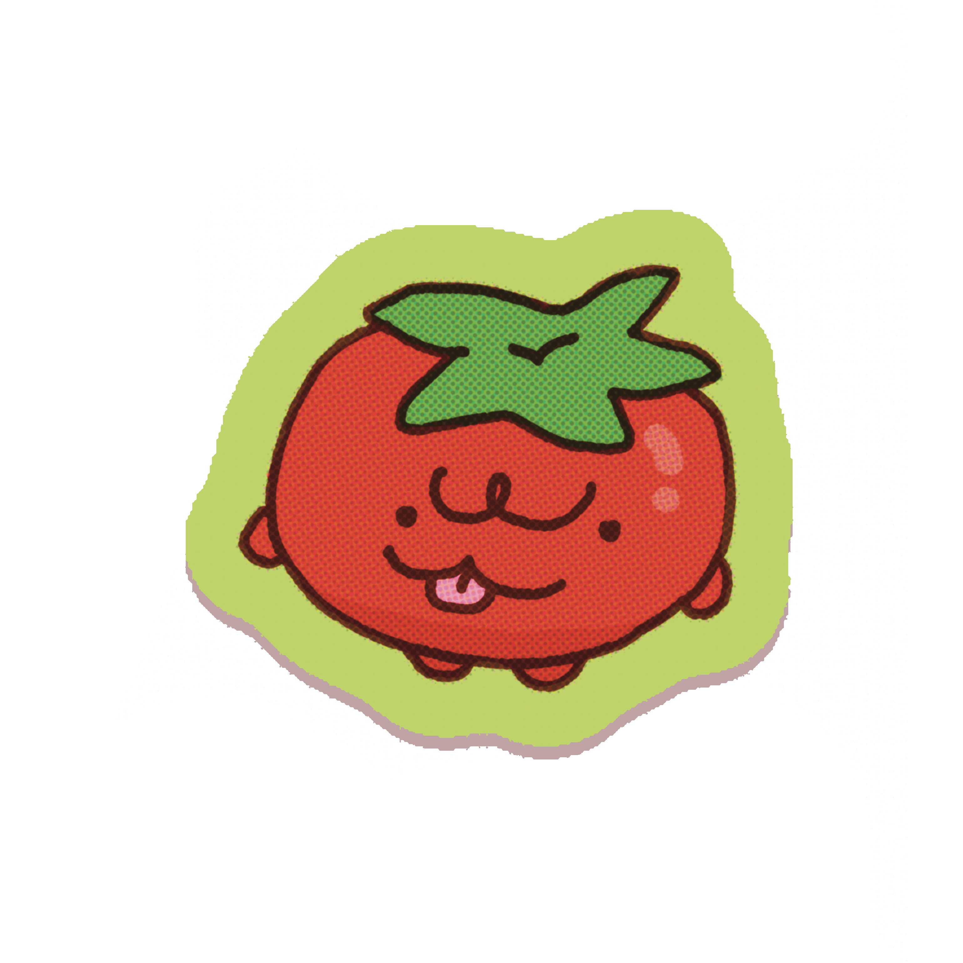 Derpy Tomato Sticker