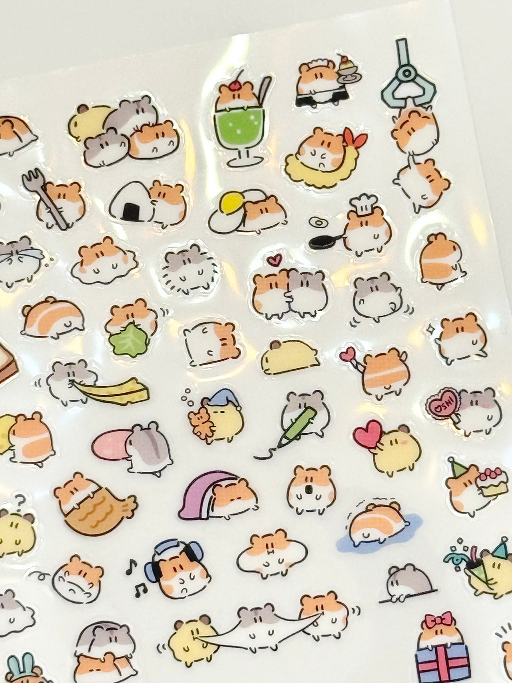 MindWave Sticker Sheet - Seals Original Designs - Mini Hamster