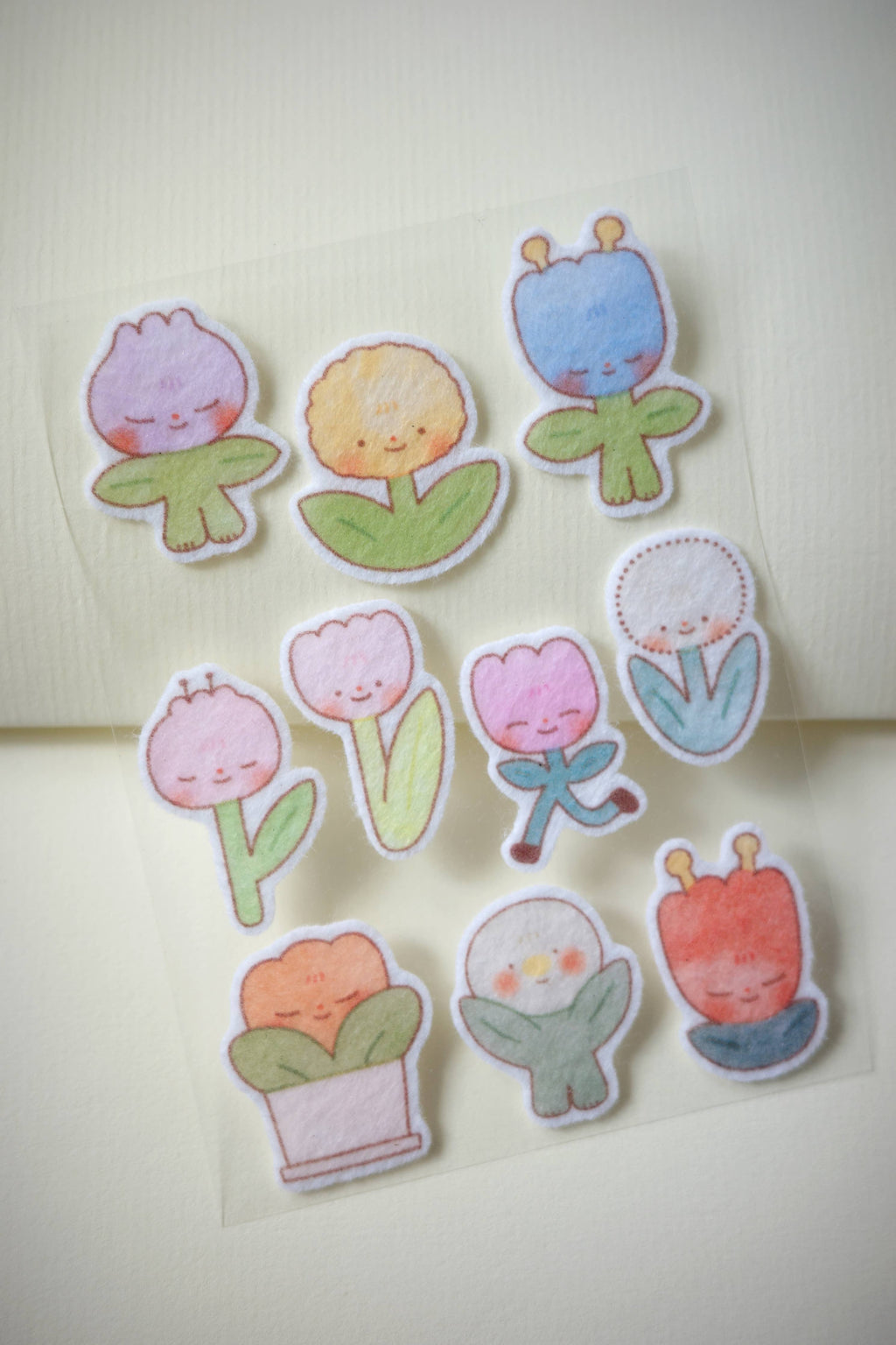 Flowers • felt sticker sheet