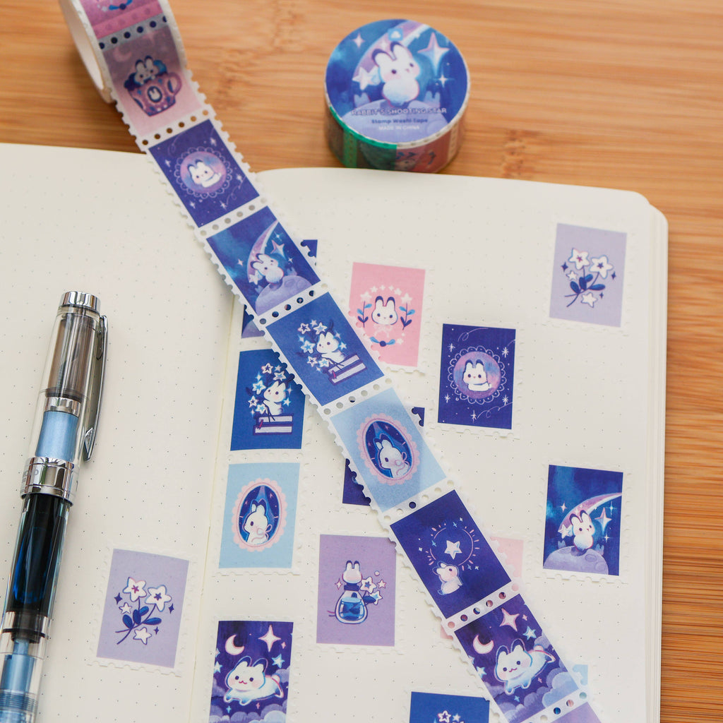 Stamp Washi Tape - Rabbit's Shooting Star