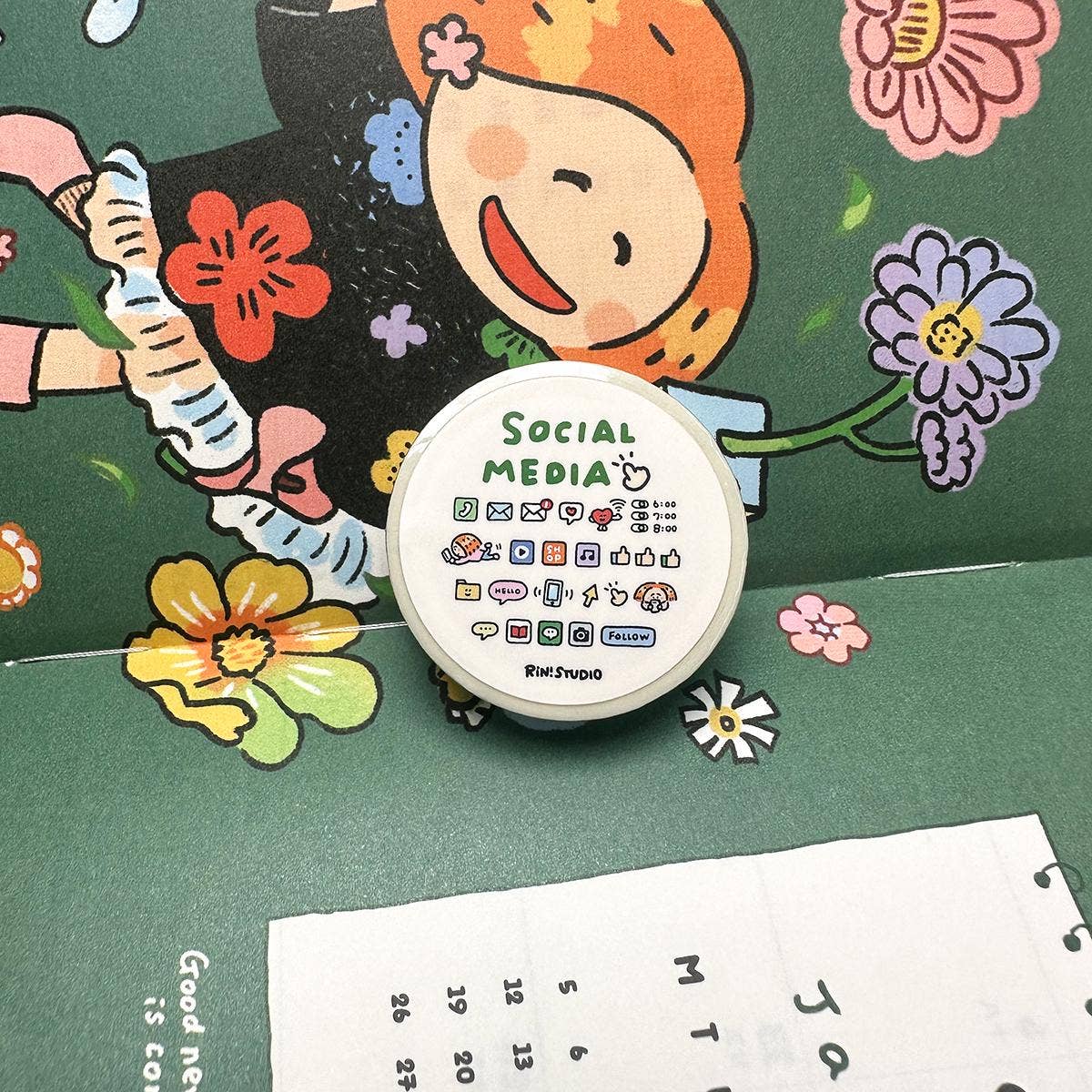 Social Media mini Washi Tape